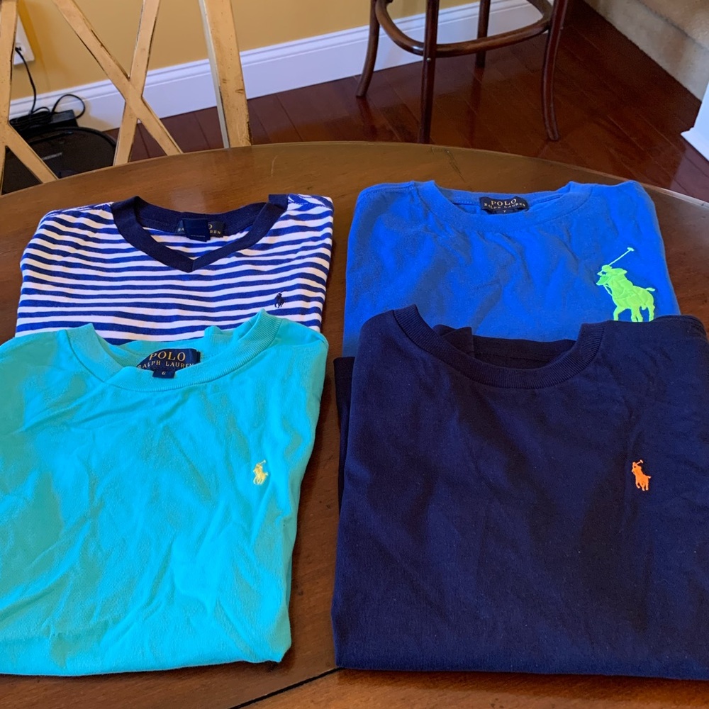 Ralph Lauren Boys T-shirts, Size 6&7